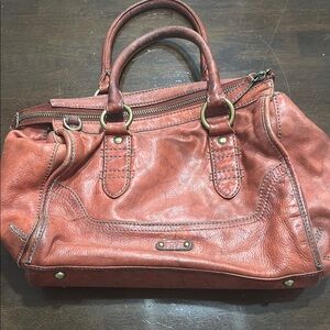 Frye Pink Satchel with Double Handles